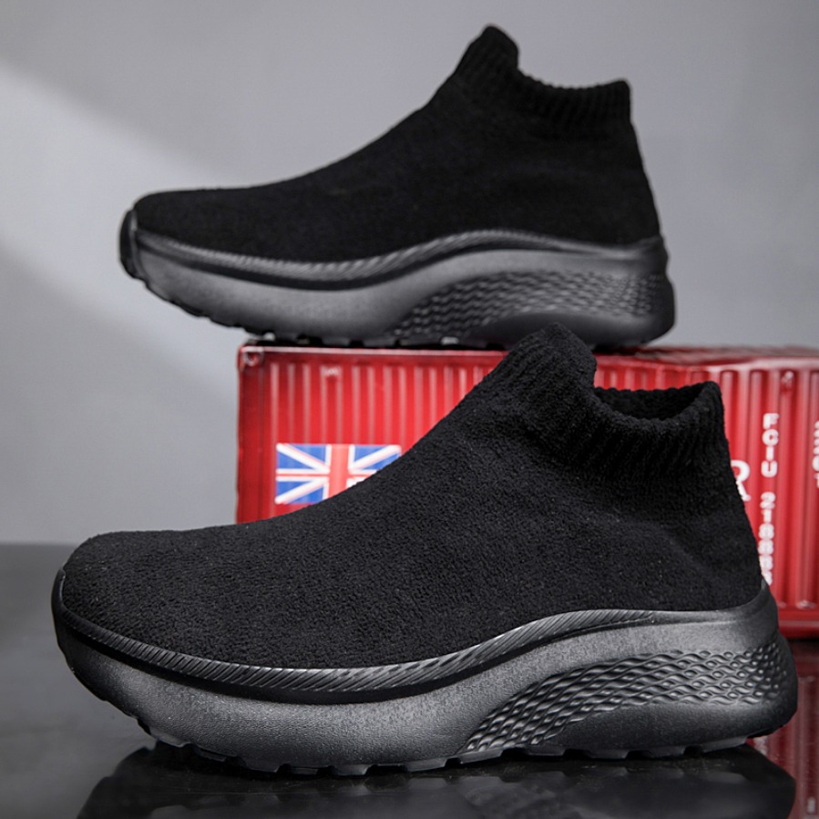 Wide Toe Box Running Sneakers - 2026 ワイドトゥボックスメンズシューズカップルプラットフォームシューズ男性暖かい不格好なカジュアルシューズランニングシューズソックスシューズスリッポンウォーキングスニーカー