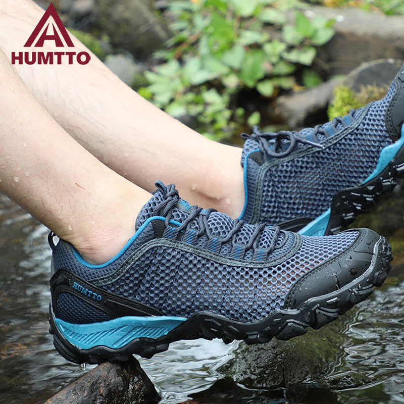 Reflective Night Running Shoes - Humtto 屋外ウォーキングシューズ男性ハイキングシューズ女性トレッキングシューズランニングシューズ通気性アウトドアスポーツカジュアルスニーカー