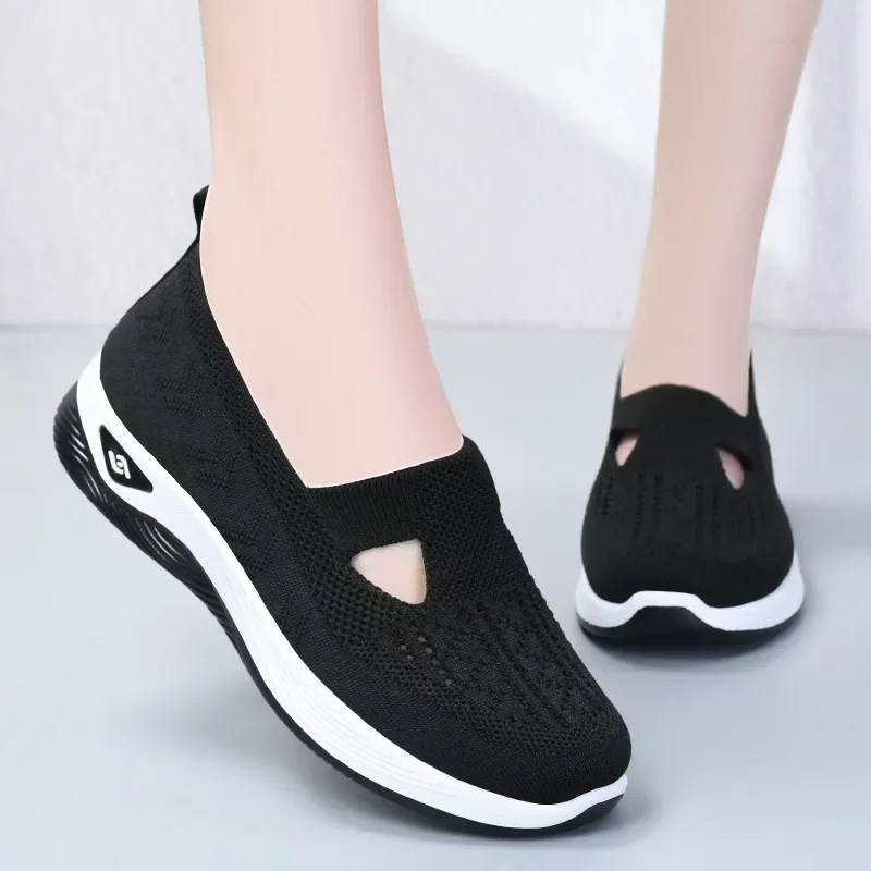 女性のための通気性のあるフラットシューズ,カジュアルファッシ - Women'S Shoes のレビューと価格