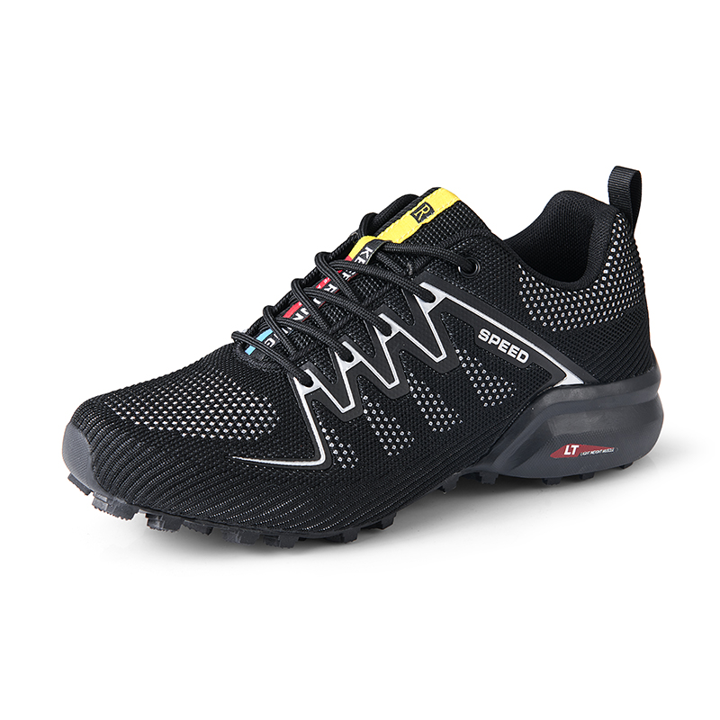 MTB サイクリングシューズ zapatillas cicl - Knit Fabric Lace Up Sneakers のレビューと価格