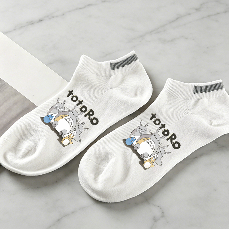 トトロ女性ボートソックス通気性ソフトコットンソックスセット女 - Women'S Shoes のレビューと価格