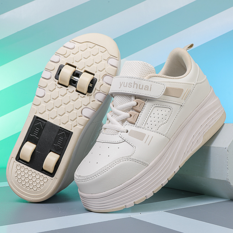 男の子向けの四輪ローラーブレード、学生や子供向けの目立たない - Running Shoes のレビューと価格